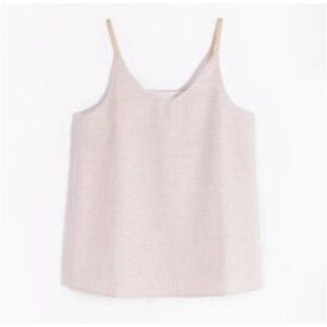 VILAGALLO GINA TANK IN GOLD SIZE 6, EU Size 40 RETAILS $115